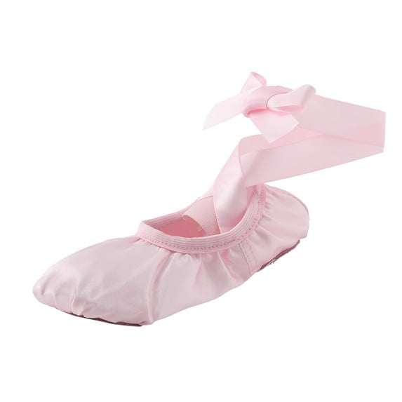 QWIED Ballet Shoes For Girls Children Strap Ballet Toes Indoor Yoga Training Comfortable And Breathable Dance Shoes 11.5 Years-12 Years