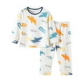 thumbnail image 1 of Girls Pajamas Toddler Baby Soft Toddler Cartoon Prints Long Sleeves Kid Top Pants Sets Outfits 18 Months-24 Months, 1 of 3