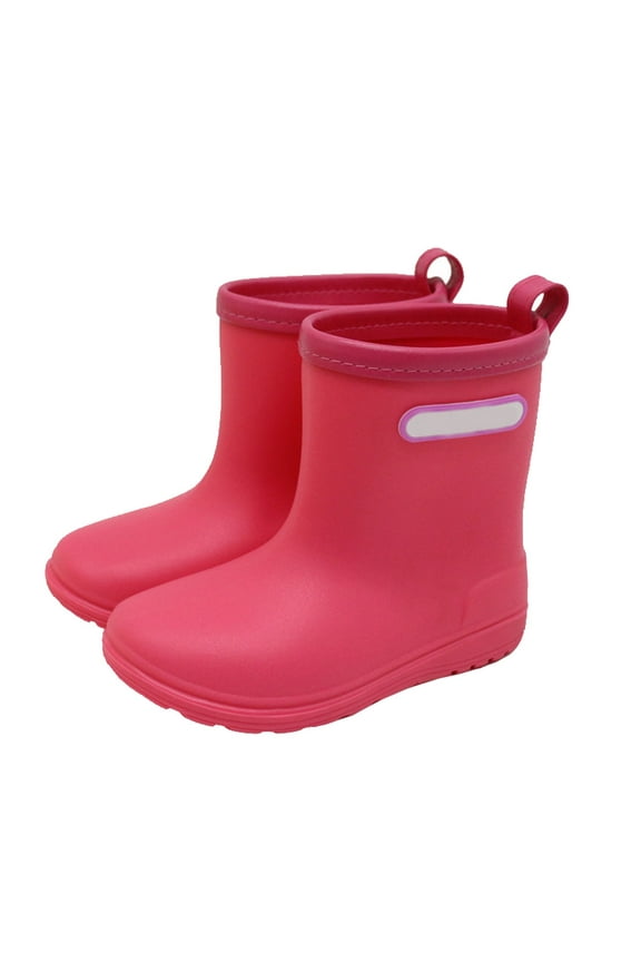 Rain Boots For Boys Baby Kids Easy On Toddler Little Kid Short Lightweight Rainy Day Rain Shoes 2.5 Years-3 Years
