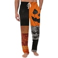 thumbnail image 1 of QWKLEAJ Halloween Pajama Pants Men Skull Print Lounge Sleepwear Casual Pocket Trousers Comfy Holiday Nightwear Novelty Graphic Bottom, 1 of 6