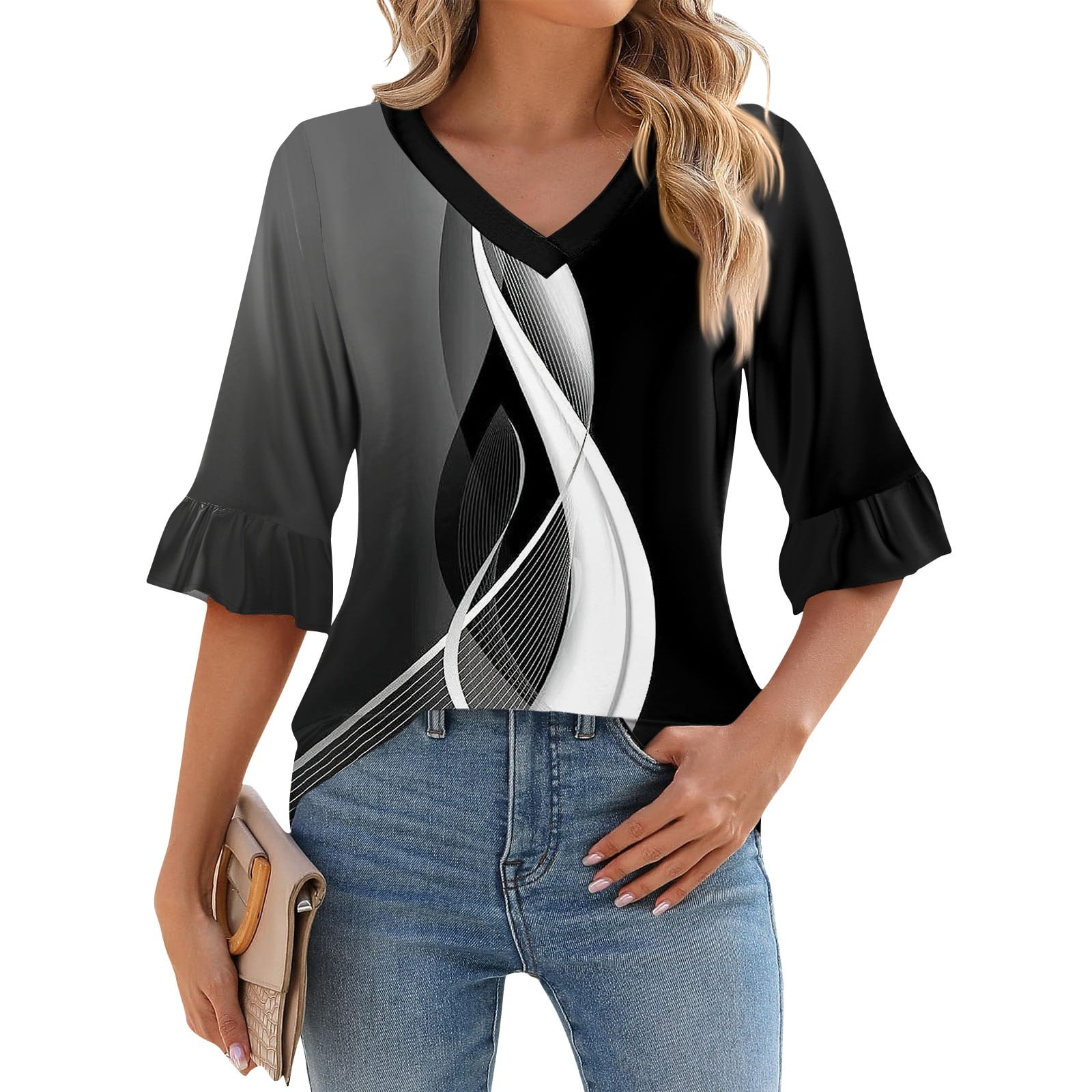 Dressy fashion peasant blouses