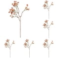 thumbnail image 1 of QWUIIOMJPY Artificial Baby's Breath Stems 5 Pack,14.96in Long Autumn Coffee Brown Fake Gypsophila Silk Flower Branches,Home Vase Filler Wedding Table Centerpiece Thanksgiving Fall Decor, 1 of 5