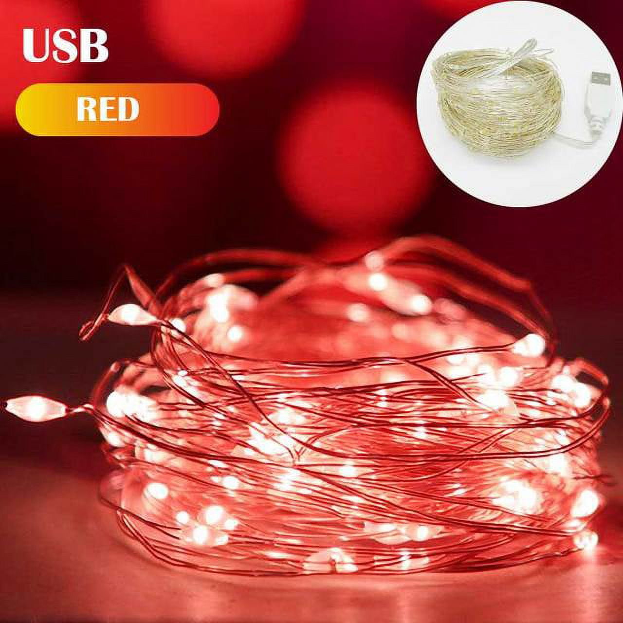 QWZNDZGR 120M Led Copper Wire Fairy Lights LED String Lights Party