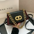 thumbnail image 1 of QWZNDZGR 2022 New Fashion Niche Design French Underarm Bag Women's Bag Single Shoulder Messenger Bag Fashion Chain Small Bag, 1 of 7