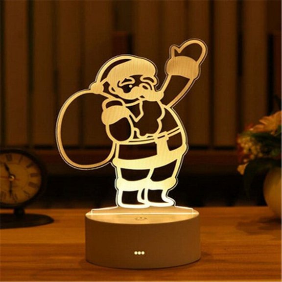 QWZNDZGR 3D Night Lamp Desktop Night Light Boys and Girls Holiday Valentine's Day Gift Wedding Decorative Bedroom Bedside Table Lamp