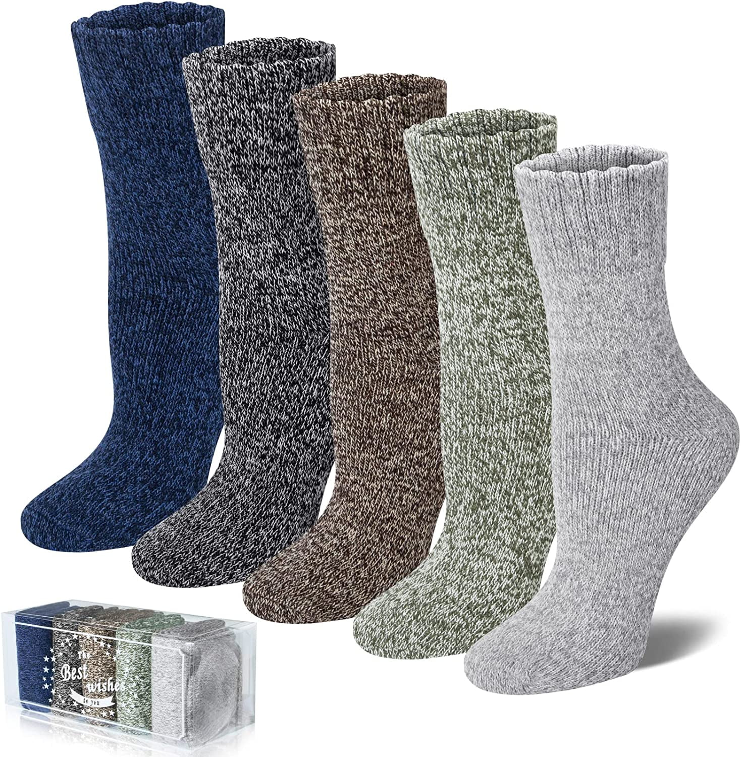 Thermal Socks Merino Wool Socks For Women and Men - 3 Pairs of Extra-Mens  Warm Socks, Winter Socks, Hiking Socks, Boot Socks by Debra Weitzner