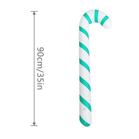 QWZNDZGR 90cm Inflatable Christmas Candy Cane Stick Balloons Outdoor Candy Canes Decor for Xmas Decoration Supplies 2022 Navidad