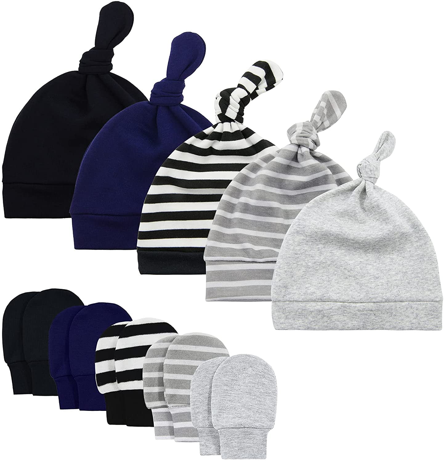 QWZNDZGR Baby Hat Mittens Newborn Hats for Boys Baby Hats 06 Months Winter Beanie Caps