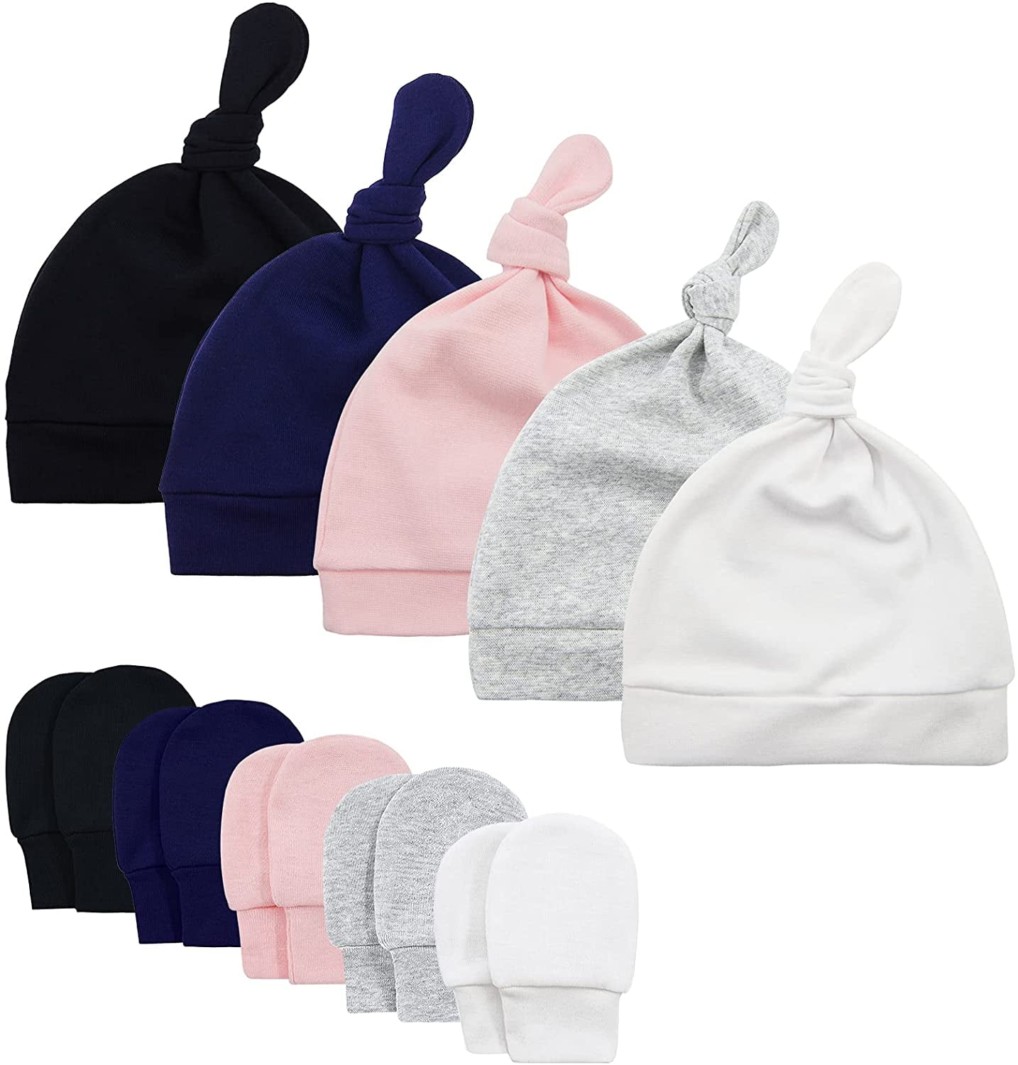 QWZNDZGR Baby Hat Mittens Newborn Hats for Boys Baby Hats 06 Months Winter Beanie Caps