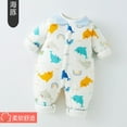 QWZNDZGR Baby Warm OnePiece Clothes, Pure Cotton Thickened Cotton