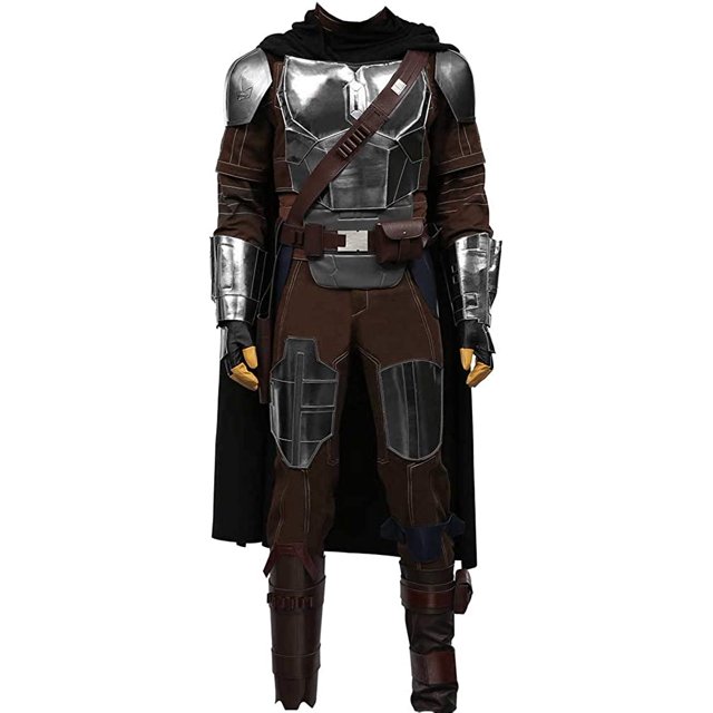 QWZNDZGR Din Djarin Costume for Mandalorian Cosplay Season 2 Bounty