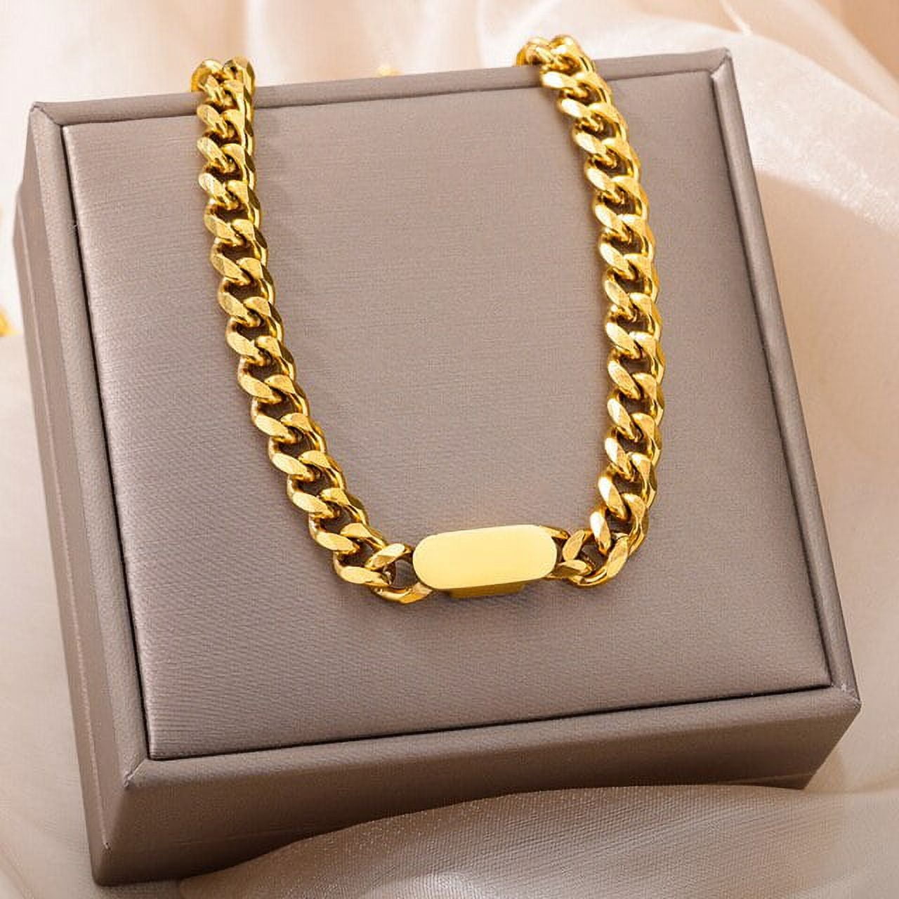 Hip Hop Punk Chain Choker Necklace Set for Men Vintage Pearl Necklaces Double Layer Number Medal