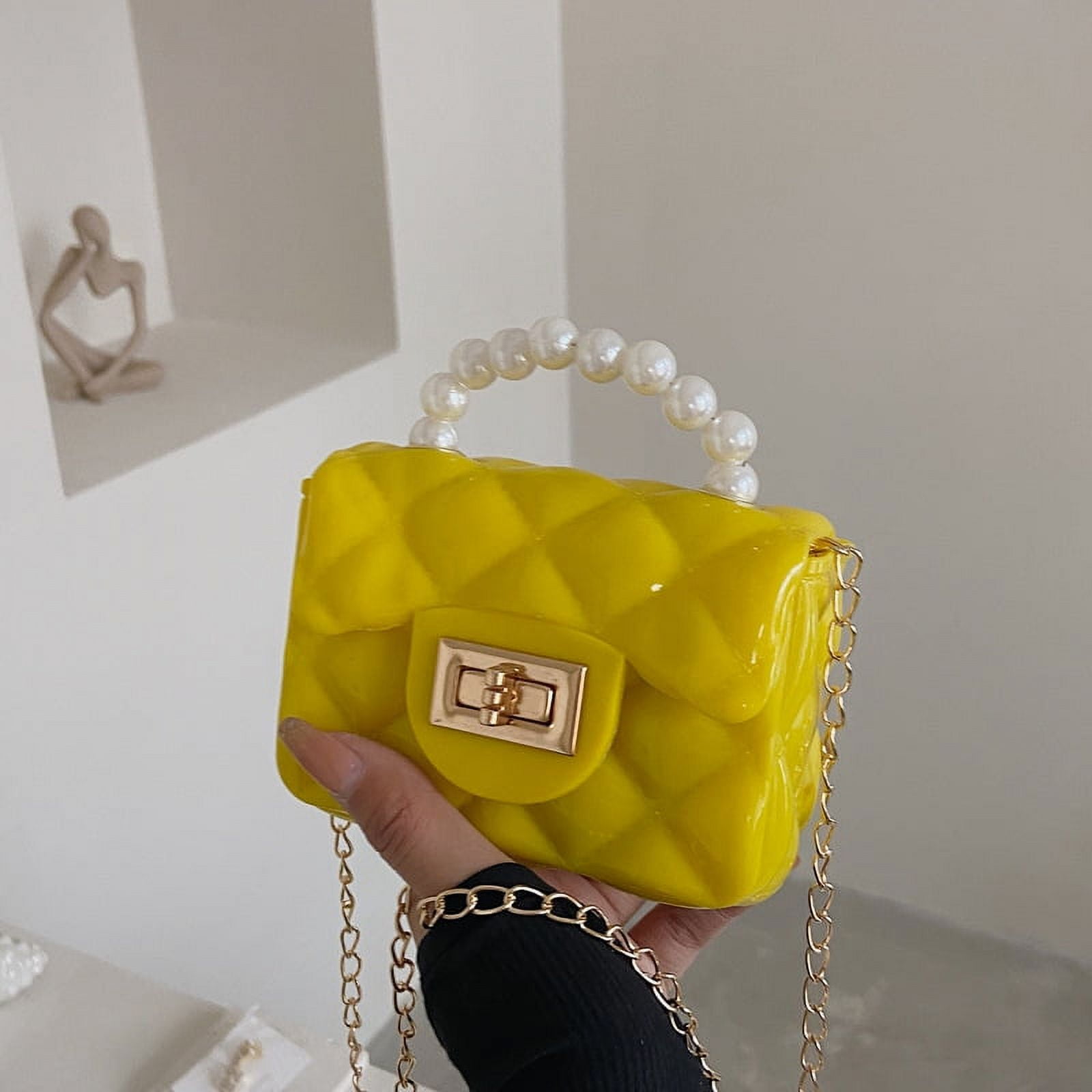 Buy QZUnique Women's Bag Korean Chic Chain Bag Transparent Jelly