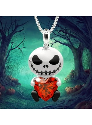 Emo Chain Skull Crystal Tassel Statement Choker Necklace