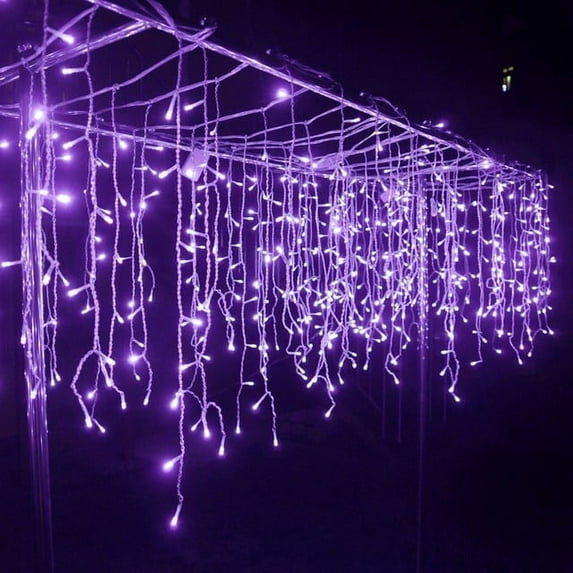 QWZNDZGR Icicle String Lights Christmas Fairy Light Outdoor Decoration Droop Led Curtain New Year Wedding Party Garland