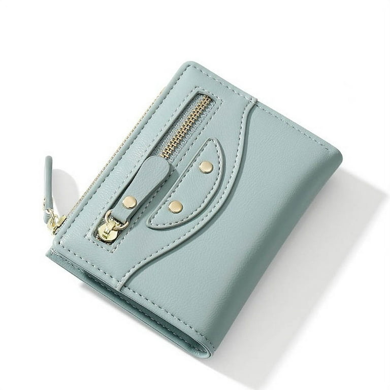 Mini Fashion Wallets Female PU Leather Wallet Ladies Purse Zipper Clutch  Bag Money Card Holder for Women Girl(Pink)