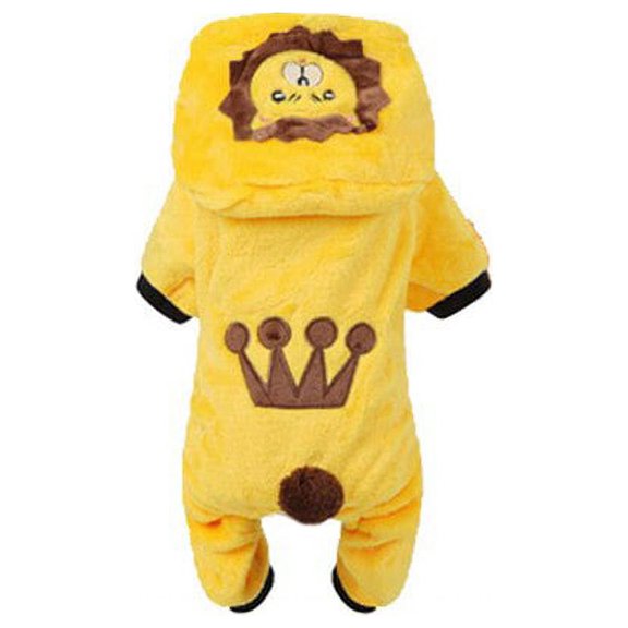QWZNDZGR Pet Dog Clothes Soft Warm Fleece Hoodies Dogs Jumpsuits Clothing for Small Dogs Puppy Cats Sweaters Clothes