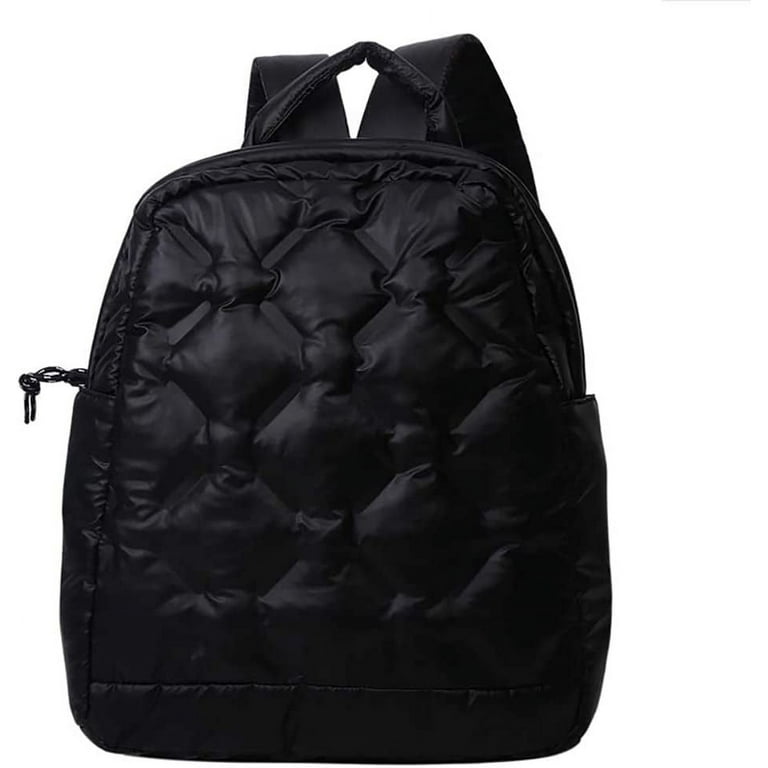 QWZNDZGR Quilted Backpack Lightweight Down Padded Backpack Nylon Down  Cotton School Bag Women Lady Girls Down Rucksack Daypack Quilted Bags for  Autumn