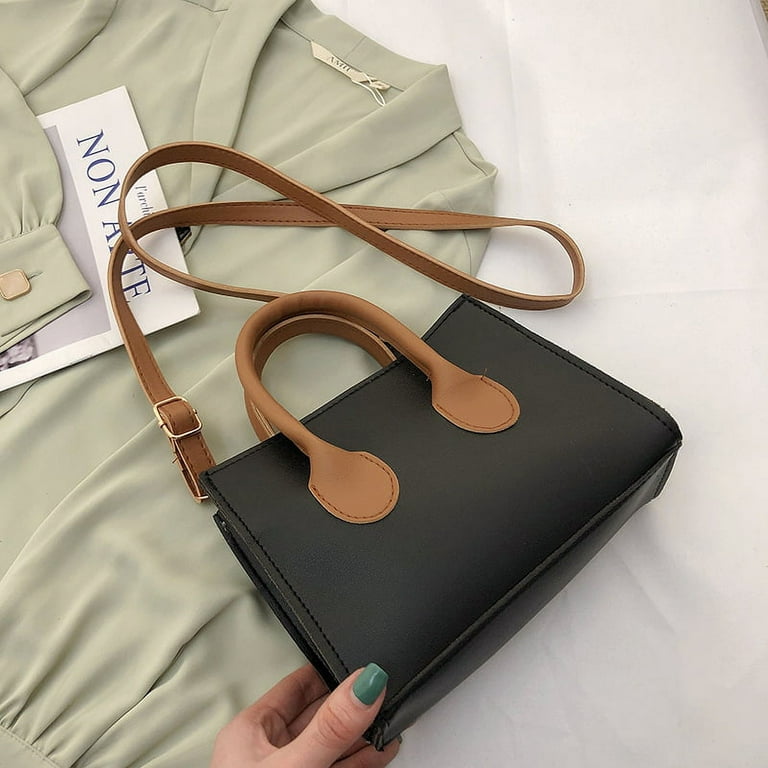 Qwzndzgr This Year's Popular Bag Women's Spring and Autumn 2022 Simple New Fashion Fashion Cross-body Bag Small Design Portable Small Square Bag