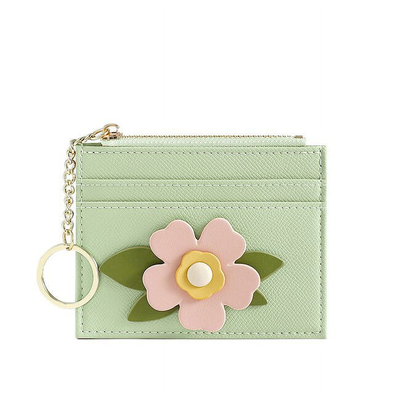 flower compact wallet