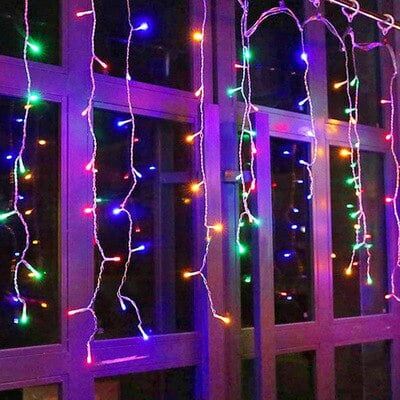 QWZNDZGR Waterproof Outdoor Christmas Light Droop Led Curtain Icicle