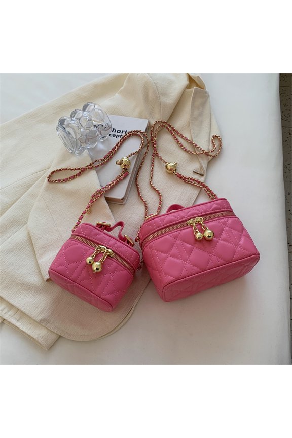 Weimei Chain Bag Women's 2022 New Leisure Fashion Mouth Red Bag Handheld Women's Bag Western-Style Single-Shoulder Crossbody Bag