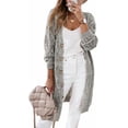 thumbnail image 1 of QWZNDZGR Women's Cardigan Sweaters Casual Lightweight Long Sleeve Open Front Crochet Cardigans Sweater, 1 of 8