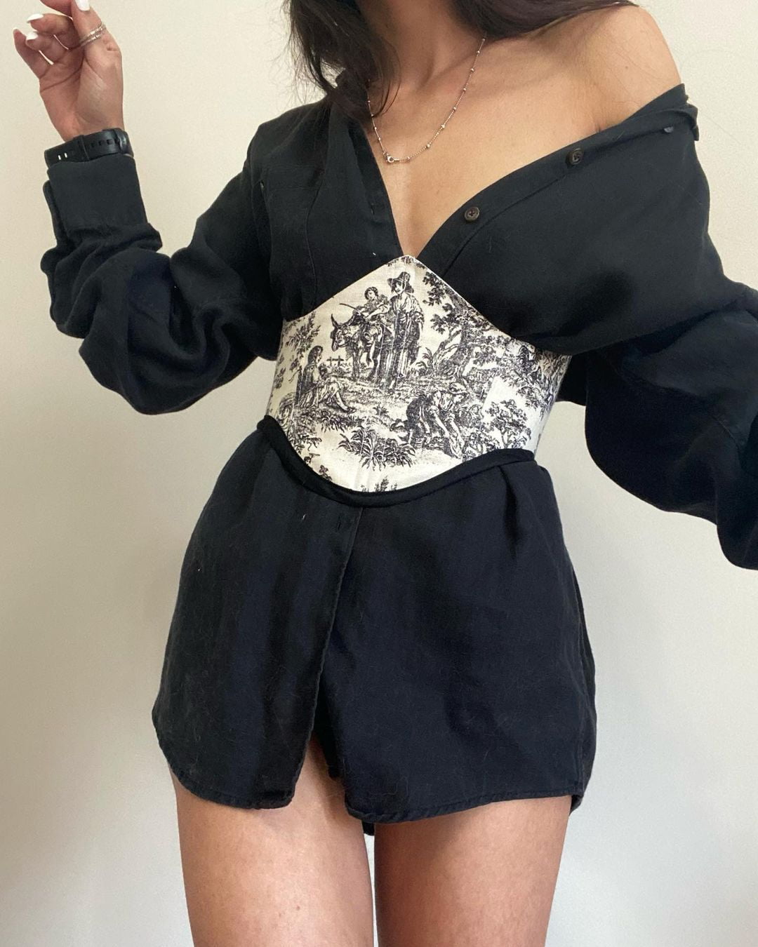 QWZNDZGR Women's Printed Belt Women's High Sense Waist Tightening Magic Weapon Women's Thin Lace Waist Seal Women