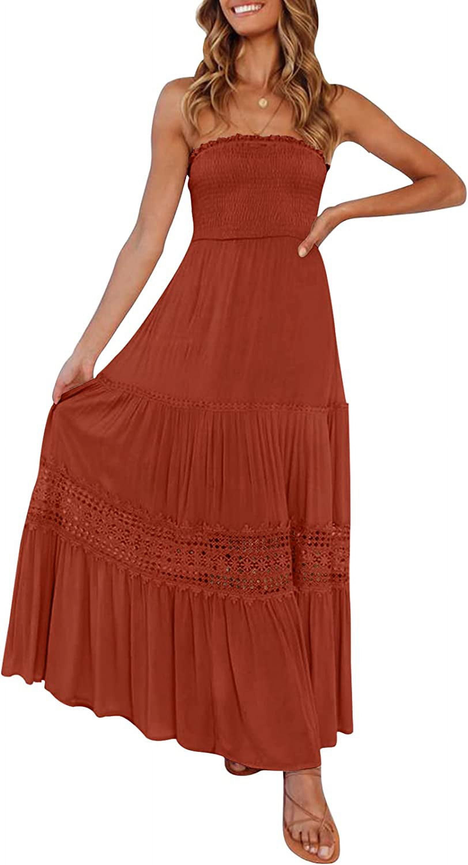 Women's Lace-Trim Strapless Maxi Dress, Women's New Arrivals