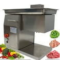 thumbnail image 1 of QX Stainless Steel Meat Cutter Meat Granules Cutter Shredded Meat Cutter Slices Meat Slicer with 5mm Blade, 1 of 8