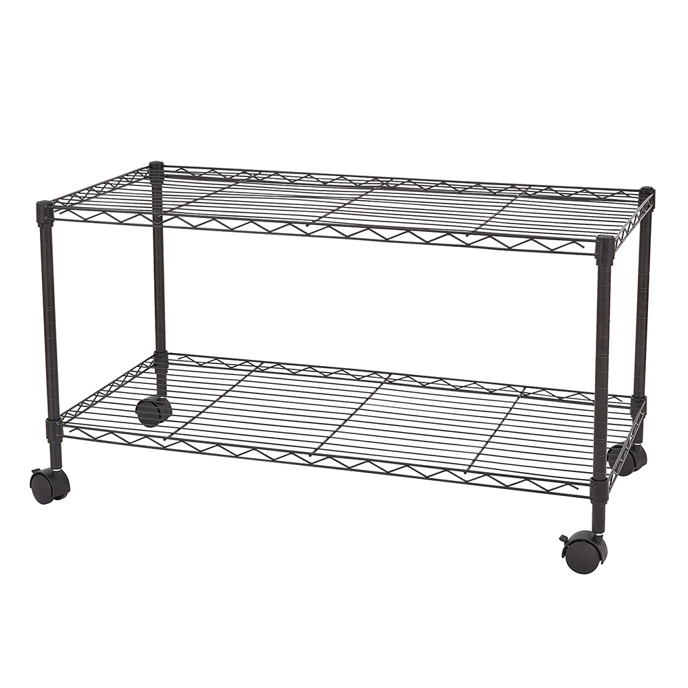 Two Shelves Racks QXDRAGON 2-Shelf Storage Rack, 35.43