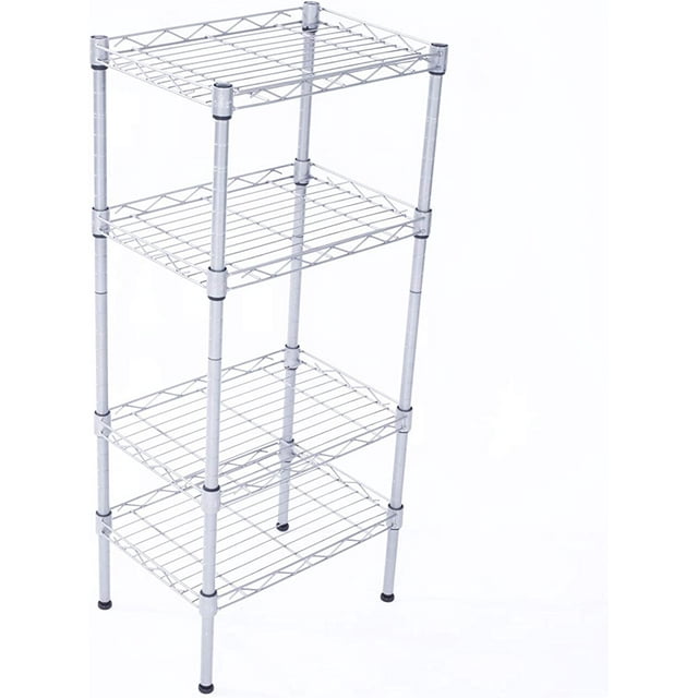 QXDRAGON 4Shelf Adjustable, Heavy Duty Storage Shelving Unit (243 lbs