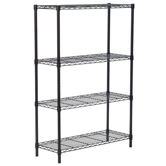 Organized Wire Rack QXDRAGON 4-Tier Wire Shelving Storage Unit, Heavy-Duty Organizer Wire ...
