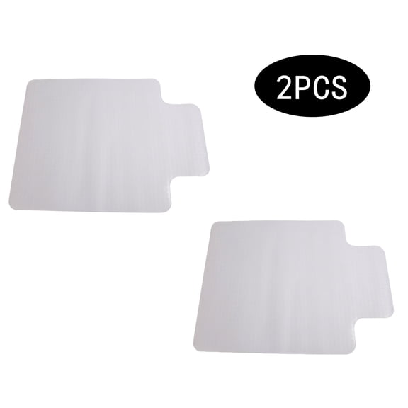 QXDRAGON Desk Chair Mat, Rolling Chairs Glide Easy, Heavy Duty Studded, Protects Carpeted Floor Under Office Desks, Transparent Mats for Office, Home and Gaming Floors, with Lip 47"x35", 2Pcs
