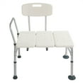 thumbnail image 1 of QXDRAGON Tub Transfer Bench with Height Adjustable Legs, Convertible for Left or Right-Hand Entry, White, 1 of 10
