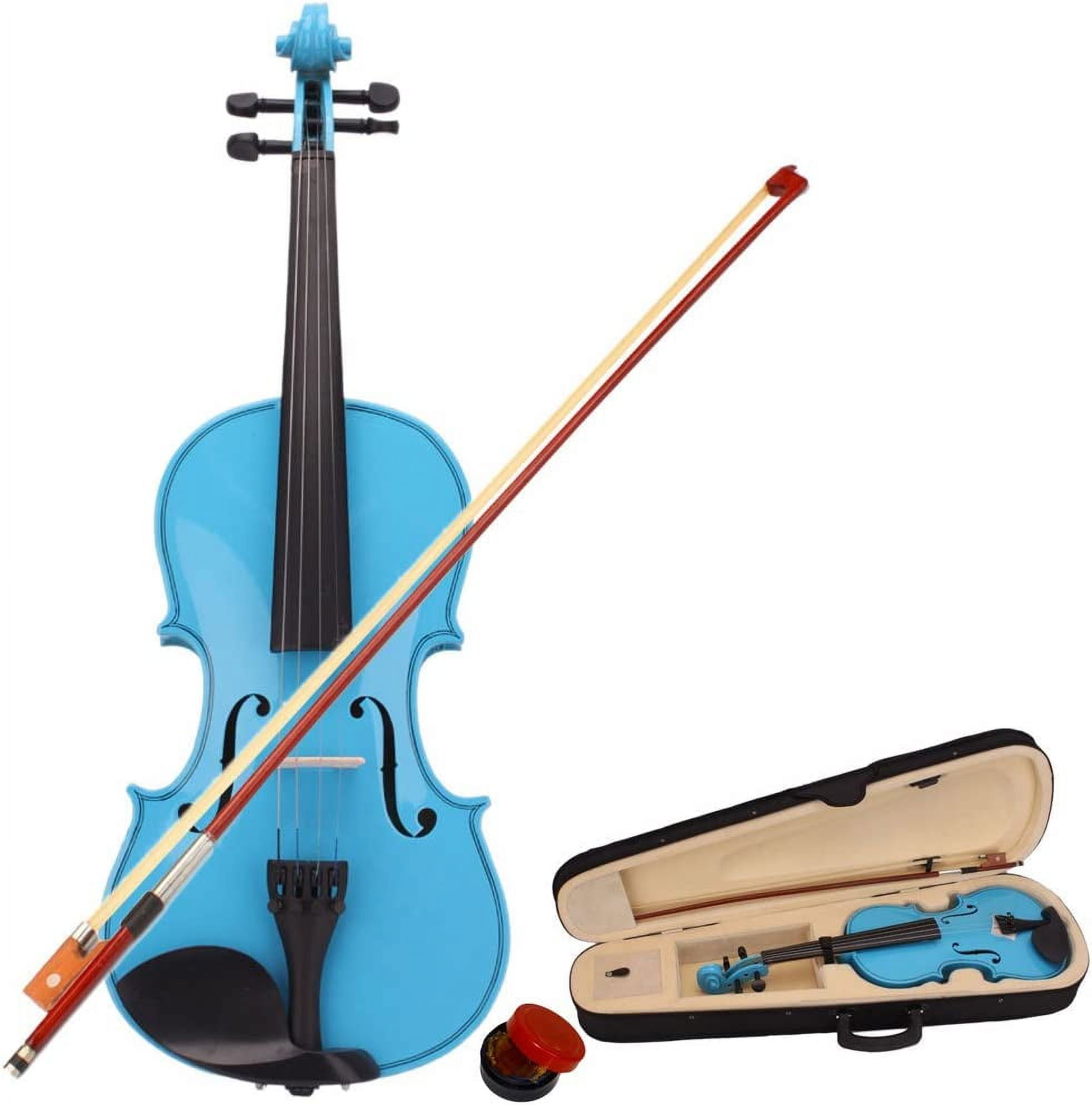 QXDRAGON Violin 4/4 Full Size Fiddle Set Acoustic Violin for Kids ...