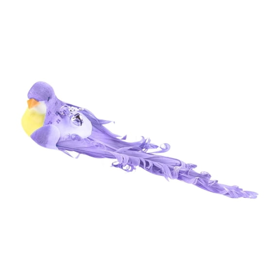 QXFBJOQH Cats Toy Bird Replacement Head With Bell, Interactive Feather Bird Refill For Cats Wand, Natural Feather Bird Cats Toy With Bell, Random Pattern Fabric Bird