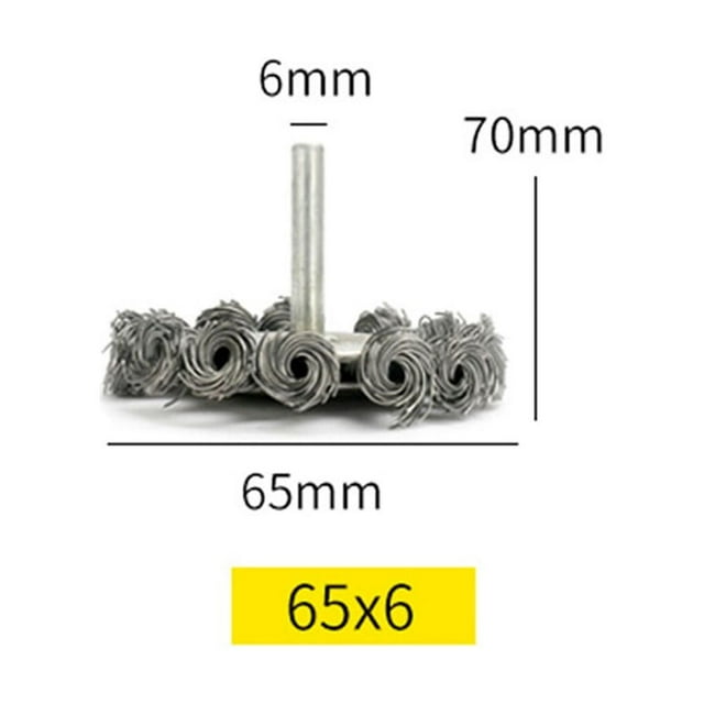 QXKE Steel Wire Wheel Brushes Rust Removal Polishing Tool Deburring