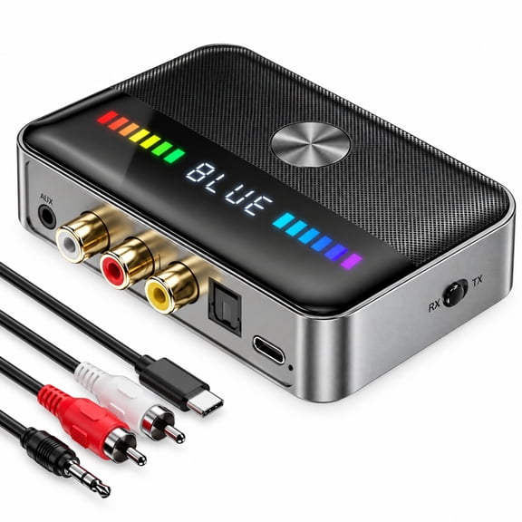 QXWPBV Bluetooth 6.0 Transmitter Receiver, Audio Adapter for TV & Stereo