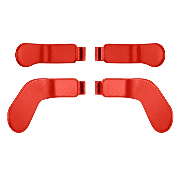 QXWPBV Metal Replacement Back Paddles for Xbox Elite Series 1 and 2 Controllers, Red, 4-Piece Set