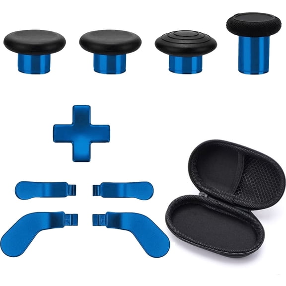 QXWPBV Xbox Elite Series 2 Controller Replacement Thumbsticks, Magnetic Metal, Blue, Compatible with Model 1797