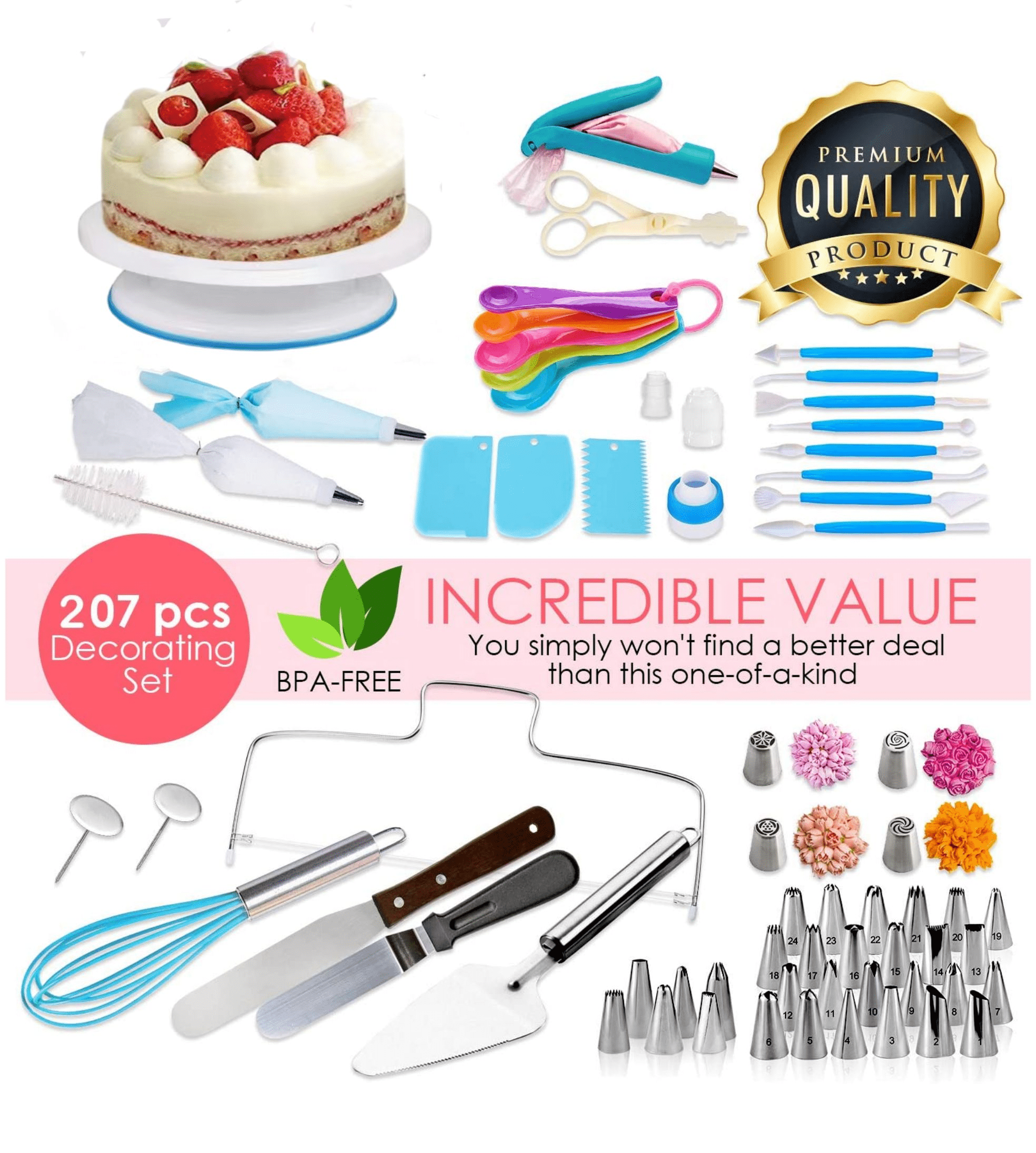 207 PCS Cake Decorating Supplies Kit with Piping Philippines Ubuy