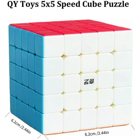 QY Toys 5x5 Speed Cube Puzzle Stickerless for All Levels