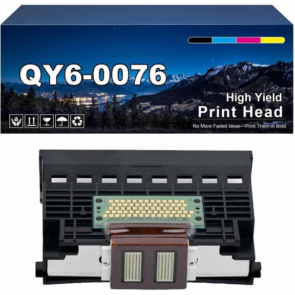 QY6-0076 Print Head Combo Pack, Compatible for Canon I9900 I-9950 IP8500 Pro9000 Mark II Printers, High Print Volume, Long Lasting Durability