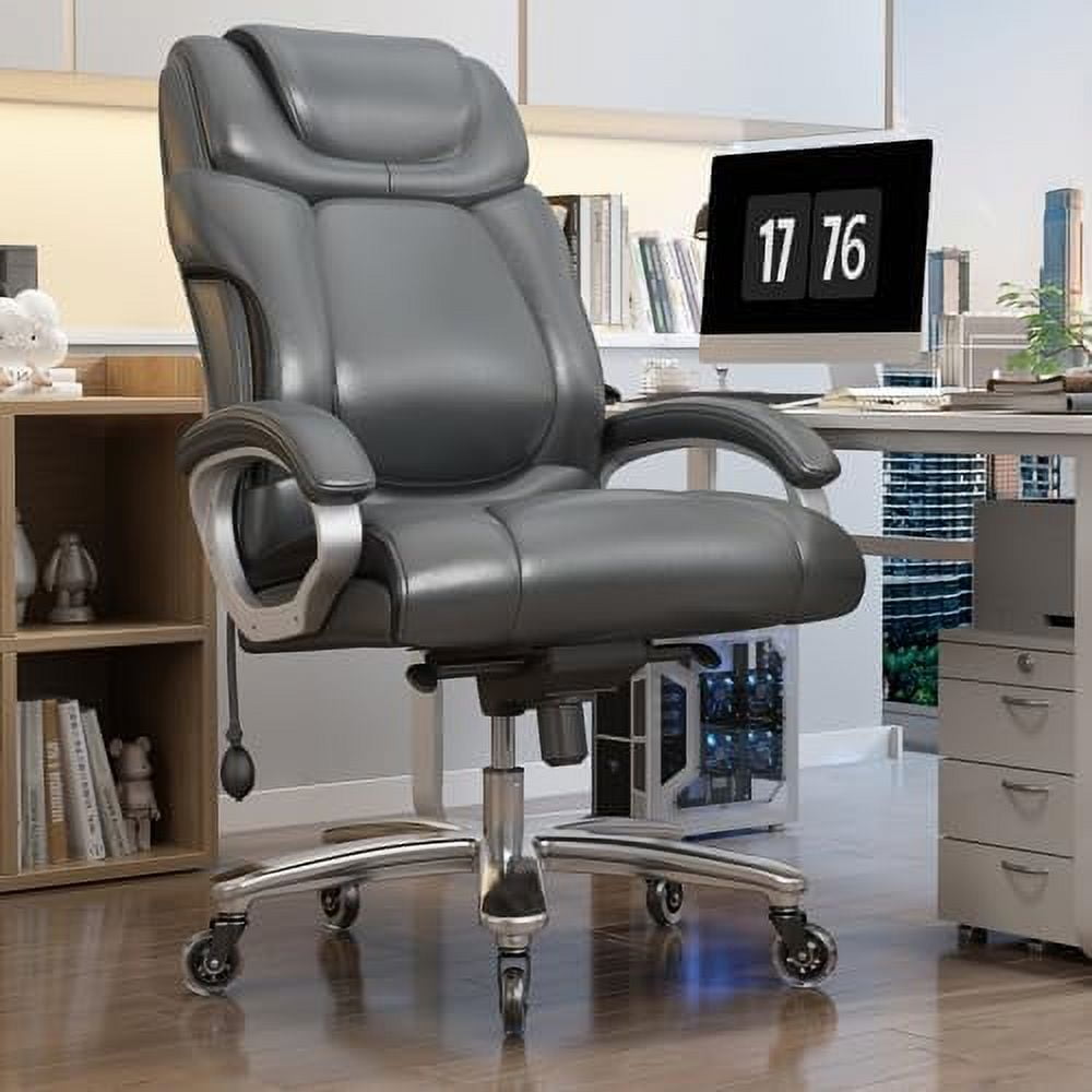 QYFZBIM Office Chair for Back Pain Relief Grey Executive Office Chair