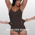 thumbnail image 1 of QYLUX Women’s Seamless Shapewear Bodysuit, V-Neck Sleeveless Tummy Control Body Shaper, Slimming & Invisible Under Dresses,Sizes S-XL, 1 of 10
