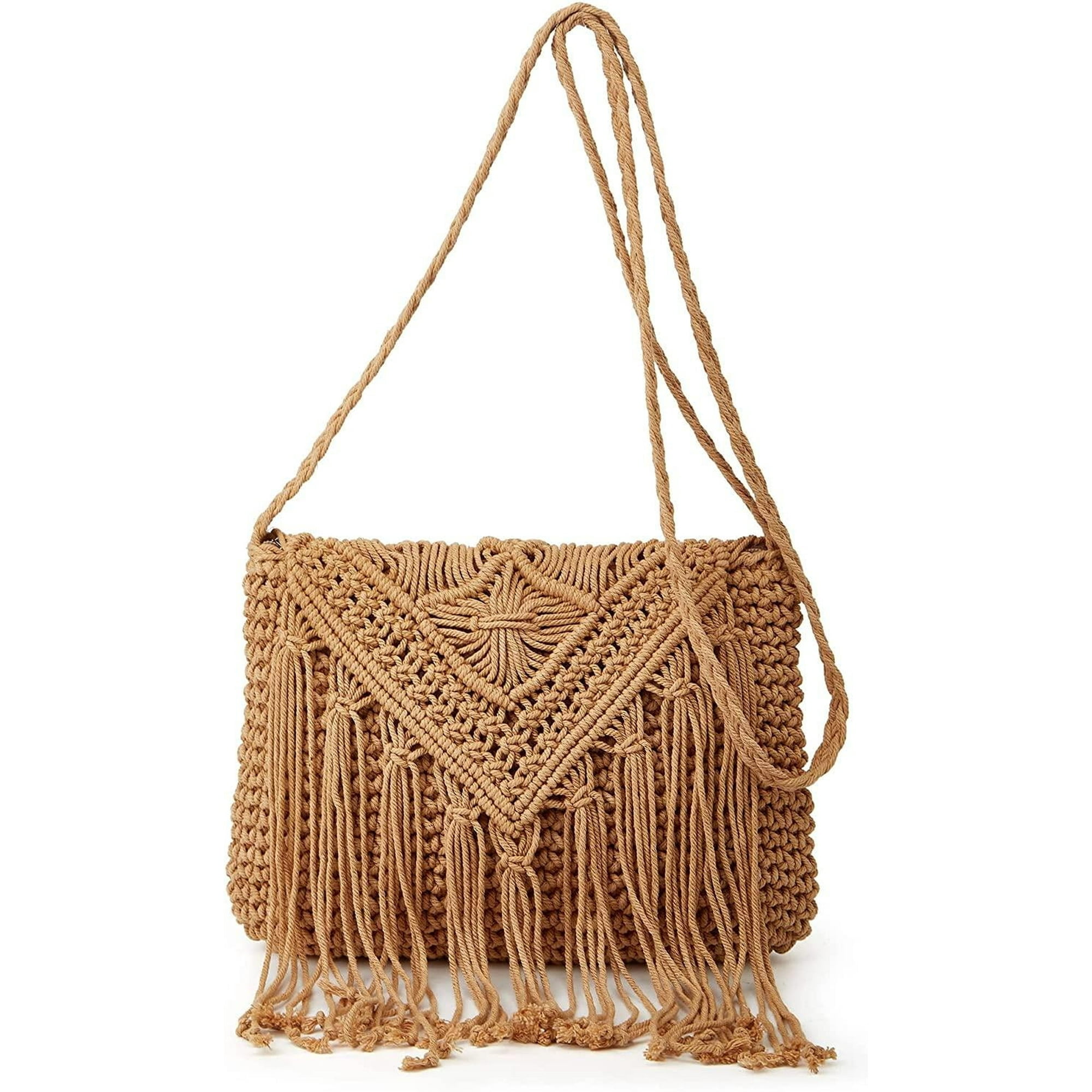 Sparrow Macrame Crossbody Bag
