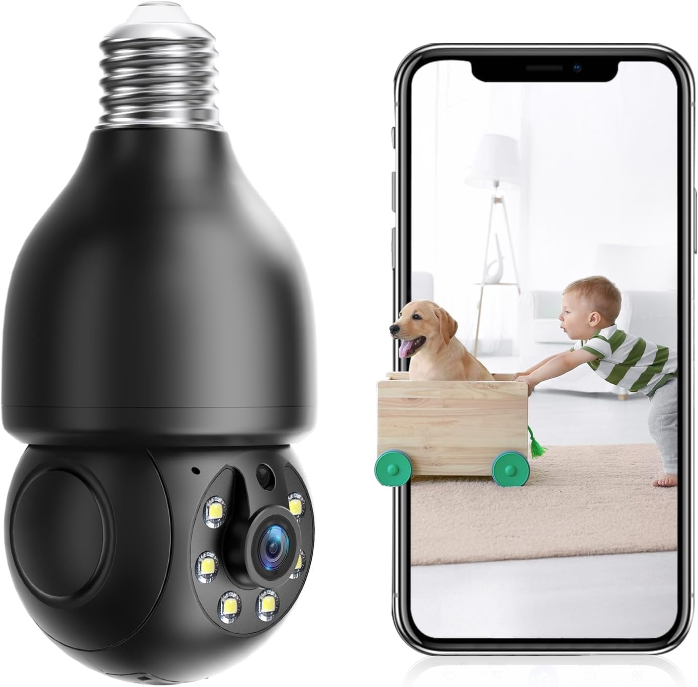 QYONG-Light Bulb Security Cameras , 5G&2.4G Security Cameras Wireless ...