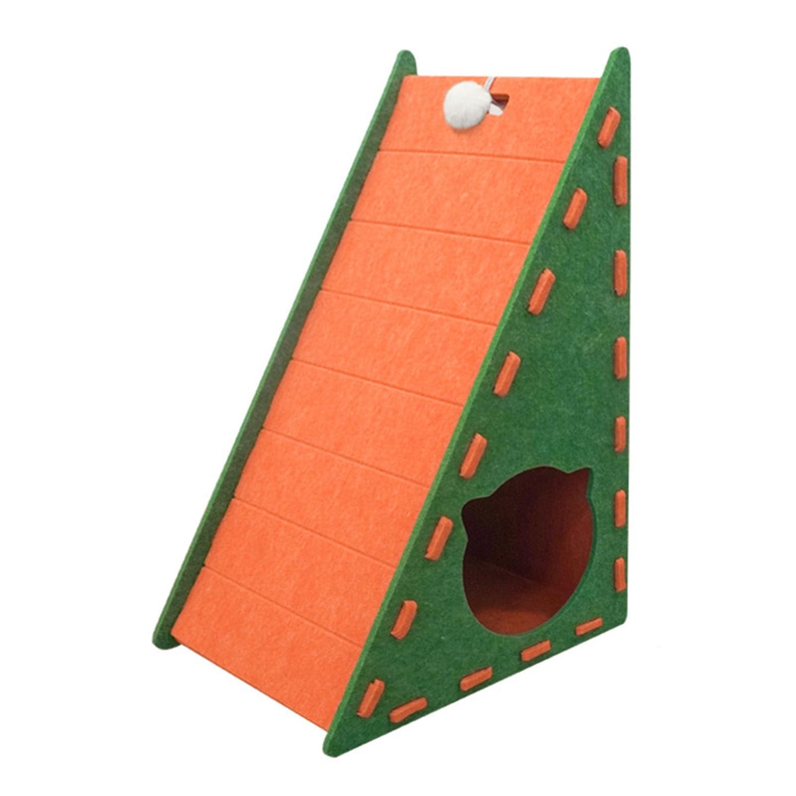 QYROS Multi-Functional Cat Scratcher with Climbing Ramp and Cozy ...