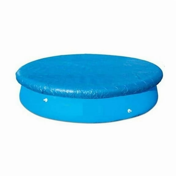 QYROS Swimming Pool Cover, 10-Foot Blue Pool Cover Diameter Round Easy Set for Frame Pools Inflatable Swimming Fast Set Pool